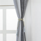 Max Window Sheer Curtains Rod Pocket Faux Linen Voile Curtains 100x200cm Color_3 - Aladdin Shoppers