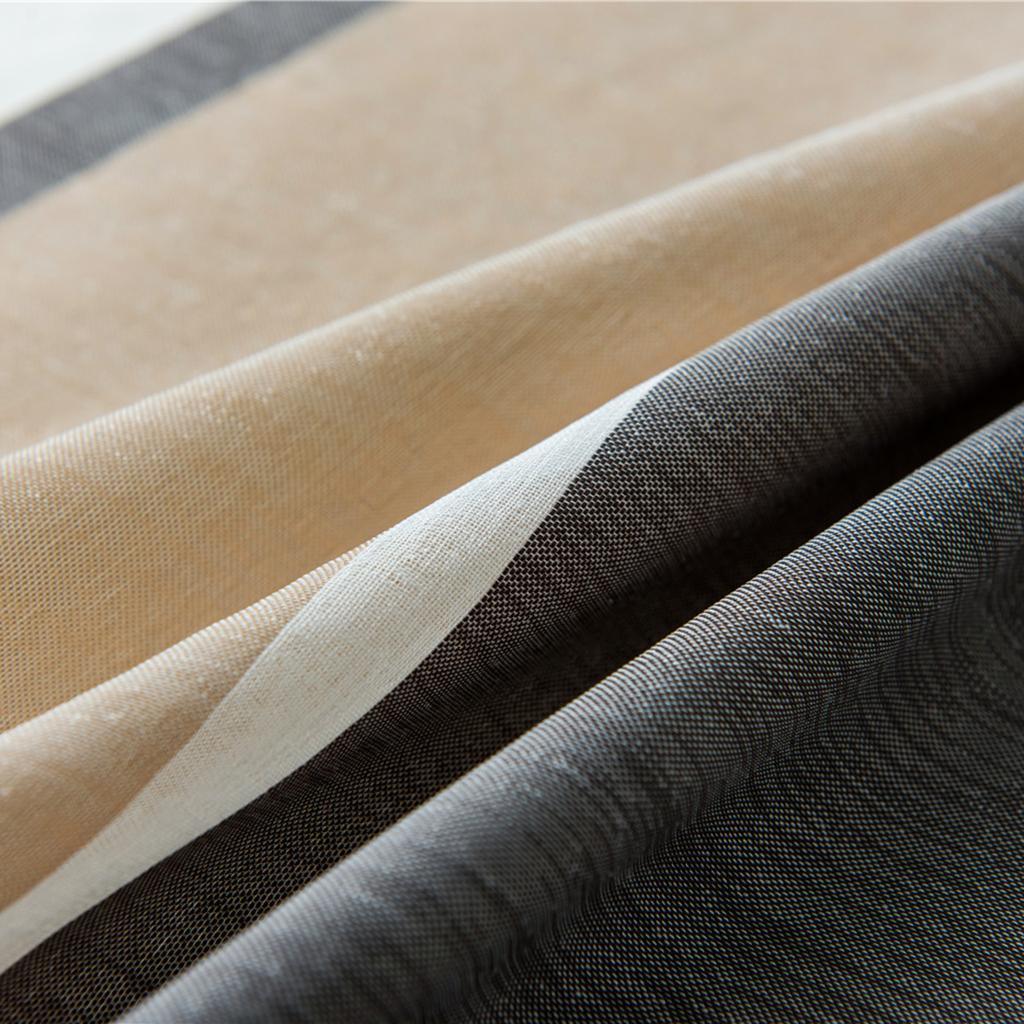 Max Window Sheer Curtains Rod Pocket Faux Linen Voile Curtains 100x200cm Color_6 - Aladdin Shoppers