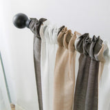 Max Window Sheer Curtains Rod Pocket Faux Linen Voile Curtains 100x200cm Color_6 - Aladdin Shoppers