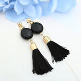 Max Women Chain Tassels Drop Dangle Hook Earrings Stud Copper Alloy Earrings A - Aladdin Shoppers