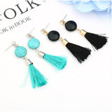 Max Women Chain Tassels Drop Dangle Hook Earrings Stud Copper Alloy Earrings A - Aladdin Shoppers