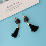 Max Women Chain Tassels Drop Dangle Hook Earrings Stud Copper Alloy Earrings A - Aladdin Shoppers