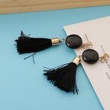 Max Women Chain Tassels Drop Dangle Hook Earrings Stud Copper Alloy Earrings A - Aladdin Shoppers