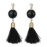 Max Women Chain Tassels Drop Dangle Hook Earrings Stud Copper Alloy Earrings A - Aladdin Shoppers