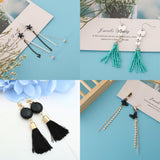Max Women Chain Tassels Drop Dangle Hook Earrings Stud Copper Alloy Earrings A - Aladdin Shoppers