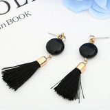 Max Women Chain Tassels Drop Dangle Hook Earrings Stud Copper Alloy Earrings A - Aladdin Shoppers