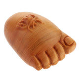 Max Wooden Blessing Statue Handcraft Indoor Home Desktop Ornament Foot - Aladdin Shoppers