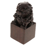 Max Wooden Craft Blessing Accessories Indoor Home Desktop Ornament Lion Seal - Aladdin Shoppers