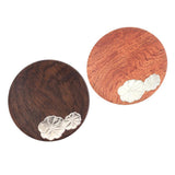 Max Wooden Tea Cup Coaster Coffee Drinks Placemat Tea Set Accessories Brown - Aladdin Shoppers
