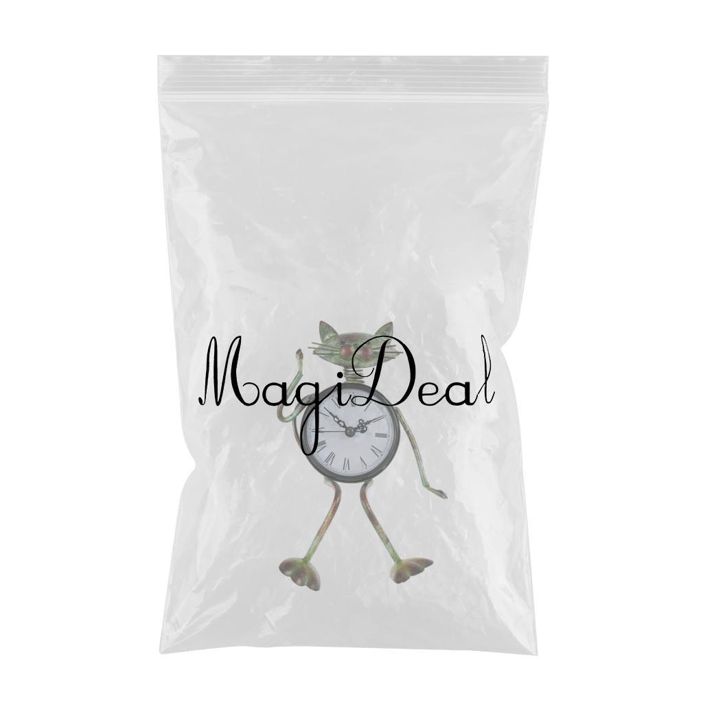 Max Wrought Iron Animal Figurine Clock Retro Decorative Ornament Cat - Aladdin Shoppers