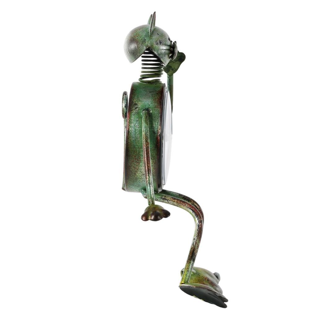 Max Wrought Iron Animal Figurine Clock Retro Decorative Ornament Cat - Aladdin Shoppers