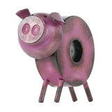 Max Wrought Iron Animal Figurine Clock Retro Decorative Ornament Pig - Aladdin Shoppers
