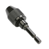 Maxbell 0.3-6.5mm 3-Jaw 1/4" Hex Handle Drill Chuck Quick Change Bit Black - Aladdin Shoppers