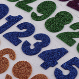 Maxbell 0-9 Numbers Glitter Foam Stickers Sheet Self Adhesive Sticker for Scrapbooking Card Art Craft Making Kids Fun Creative Toys DIY - Aladdin Shoppers