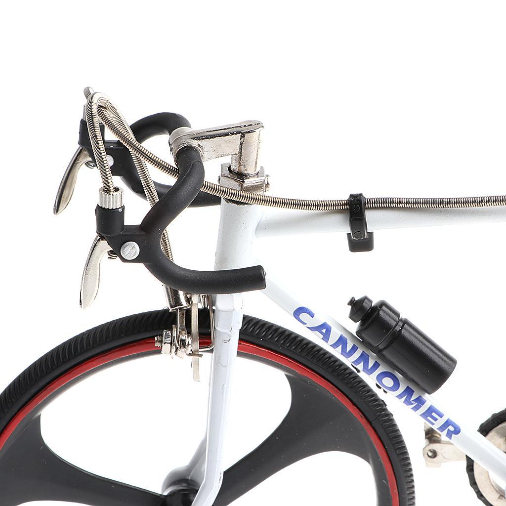 Maxbell 1:10 Scale Metal Decorative Bicycle Model Racing Bike Coffee Bar Decor - Blue White - Aladdin Shoppers
