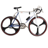 Maxbell 1:10 Scale Metal Decorative Bicycle Model Racing Bike Coffee Bar Decor - Blue White - Aladdin Shoppers