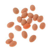 Maxbell 1:12 Dollhouse Miniature Chicken Egg 20pcs Kitchen Daining Room Decoration - Aladdin Shoppers