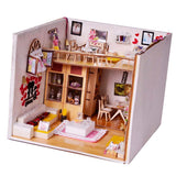Maxbell 1:24 Dollhouse Miniature DIY Doll House Kits Double Attic Assembly House - Aladdin Shoppers