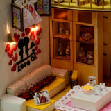 Maxbell 1:24 Dollhouse Miniature DIY Doll House Kits Double Attic Assembly House - Aladdin Shoppers
