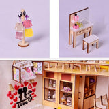 Maxbell 1:24 Dollhouse Miniature DIY Doll House Kits Double Attic Assembly House - Aladdin Shoppers
