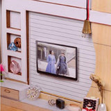 Maxbell 1:24 Dollhouse Miniature DIY Doll House Kits Double Attic Assembly House - Aladdin Shoppers