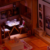 Maxbell 1:24 Dollhouse Miniature DIY Doll House Kits Double Attic Assembly House - Aladdin Shoppers