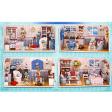 Maxbell 1:24 Dollhouse Miniature DIY Prince Doll House Kits Reading Room Model Craft - Aladdin Shoppers