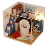 Maxbell 1:24 Dollhouse Miniature DIY Prince Doll House Kits Reading Room Model Craft - Aladdin Shoppers