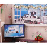 Maxbell 1:24 Dollhouse Miniature DIY Prince Doll House Kits Reading Room Model Craft - Aladdin Shoppers