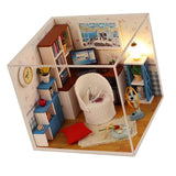 Maxbell 1:24 Dollhouse Miniature DIY Prince Doll House Kits Reading Room Model Craft - Aladdin Shoppers