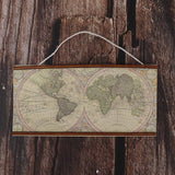 Maxbell 1:6 1:12 Dollhouse Miniature Room Decoration Big Map of the World Banner DIY Accs - Aladdin Shoppers
