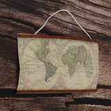 Maxbell 1:6 1:12 Dollhouse Miniature Room Decoration Big Map of the World Banner DIY Accs - Aladdin Shoppers