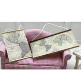 Maxbell 1:6 1:12 Dollhouse Miniature Room Decoration Big Map of the World Banner DIY Accs - Aladdin Shoppers