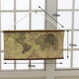 Maxbell 1:6 1:12 Dollhouse Miniature Room Decoration Big Map of the World Banner DIY Accs - Aladdin Shoppers