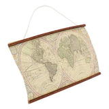 Maxbell 1:6 1:12 Dollhouse Miniature Room Decoration Big Map of the World Banner DIY Accs - Aladdin Shoppers