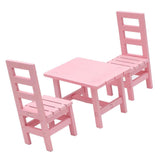 Maxbell 1:6 Dollhouse Miniature Dining Table Chairs Set Kitchen Furniture Accs Pink - Aladdin Shoppers