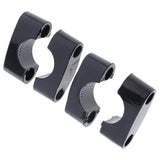 Maxbell 1 Pair 22mm Black CNC HandleBar Fat Bar Riser Mount Clamp Adapter Universal - Aladdin Shoppers