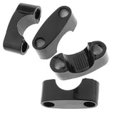 Maxbell 1 Pair 22mm Black CNC HandleBar Fat Bar Riser Mount Clamp Adapter Universal - Aladdin Shoppers