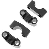 Maxbell 1 Pair 22mm Black CNC HandleBar Fat Bar Riser Mount Clamp Adapter Universal - Aladdin Shoppers