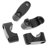 Maxbell 1 Pair 22mm Black CNC HandleBar Fat Bar Riser Mount Clamp Adapter Universal - Aladdin Shoppers