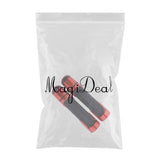 Maxbell 1 Pair 7/8" 22mm Motorcycle Handle Bar Aluminum Rubber Gel Hand Grips Black + Orange - Aladdin Shoppers