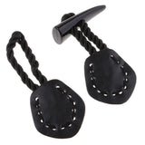 Maxbell 1 Pair Fashion Horn Leather Toggle Buttons Coat Jacket Duffle Sewing Buttons - Aladdin Shoppers