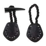 Maxbell 1 Pair Fashion Horn Leather Toggle Buttons Coat Jacket Duffle Sewing Buttons - Aladdin Shoppers