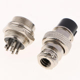 Maxbell 1 Pair GX16-6pin Aviation Plug Connector Male Female Metal Air Plug Socket - Aladdin Shoppers