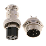 Maxbell 1 Pair GX16-6pin Aviation Plug Connector Male Female Metal Air Plug Socket - Aladdin Shoppers