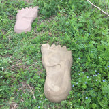 Maxbell 1 Pair Human Feet Footprints Stepping Stone Footprint Concrete Mold Garden - Aladdin Shoppers