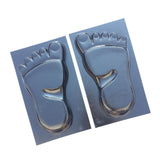 Maxbell 1 Pair Human Feet Footprints Stepping Stone Footprint Concrete Mold Garden - Aladdin Shoppers