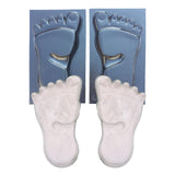 Maxbell 1 Pair Human Feet Footprints Stepping Stone Footprint Concrete Mold Garden - Aladdin Shoppers