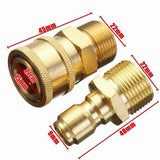 Maxbell 1 Pair M22 Quick Release Pressure Washer Adapter Connecter Coupling 14.8MM - Aladdin Shoppers