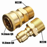 Maxbell 1 Pair M22 Quick Release Pressure Washer Adapter Connecter Coupling 14.8MM - Aladdin Shoppers